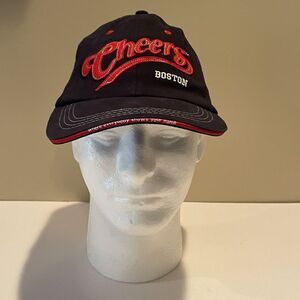 Cheers Boston Hat Strapback Navy Blue Retro Low Profile Baseball Cap